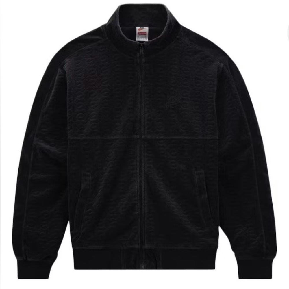 Supreme Nike Velour Track Jacket Black, Used (Size US Men’s L)
